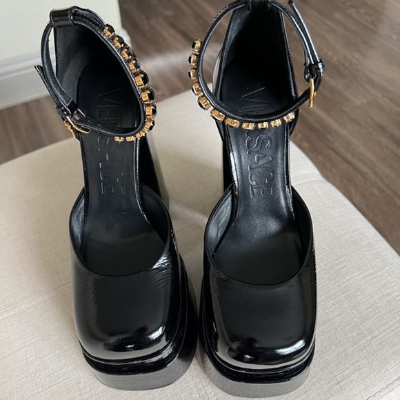 Versace Black Platform Heels - Picture 11 of 11